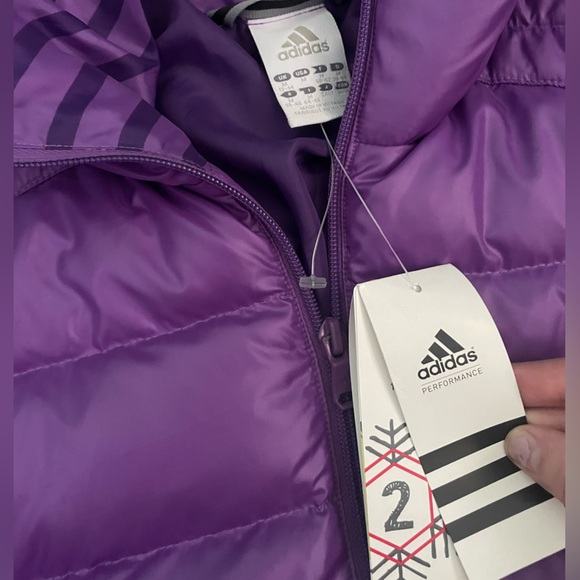 Adidas Purple Puffer Jacket - Picture 3 of 3
